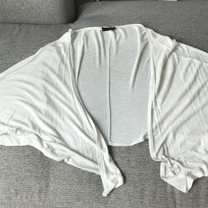 White flows cardigan